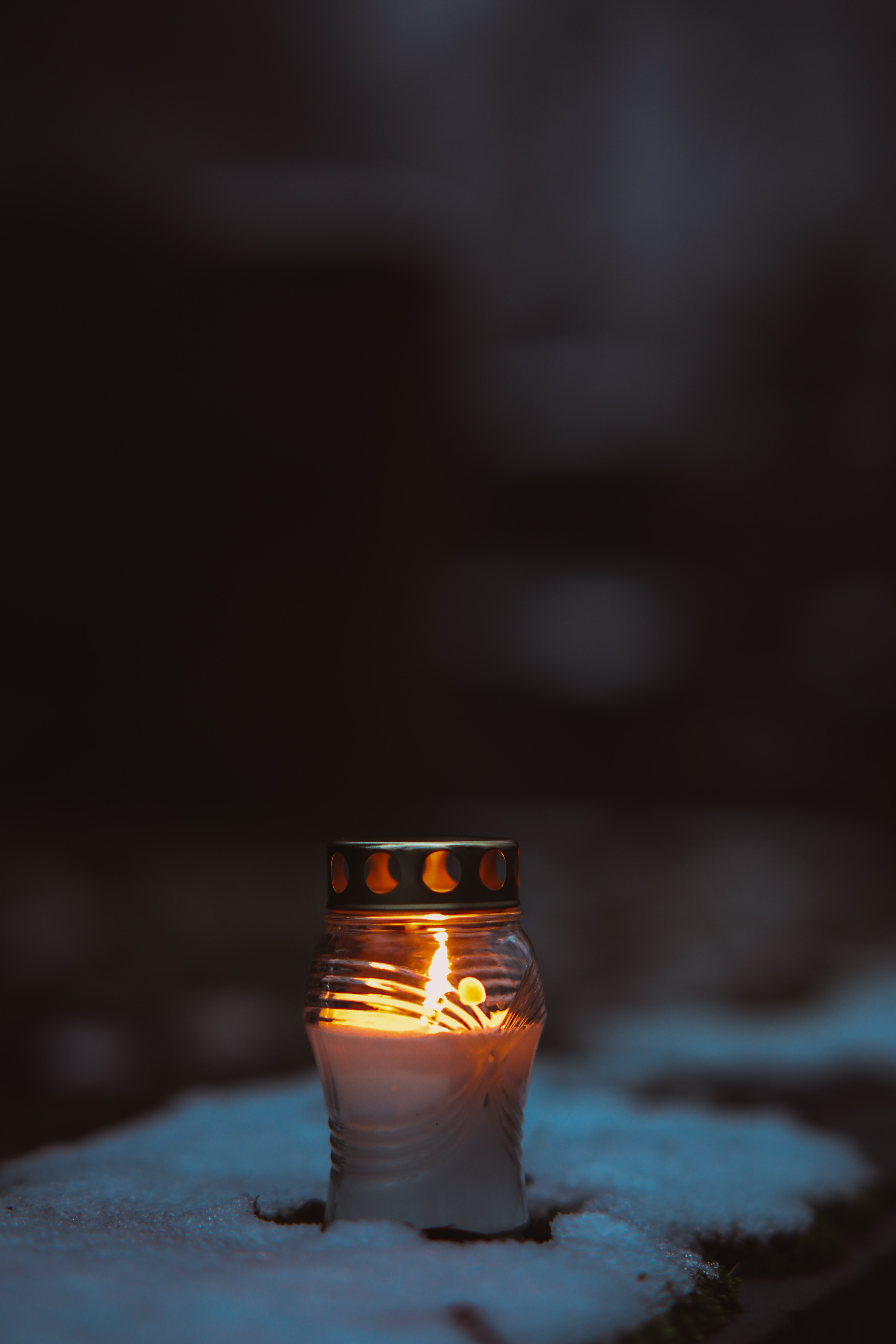 Flower Vase and Lighted Candle Near the Window · Free