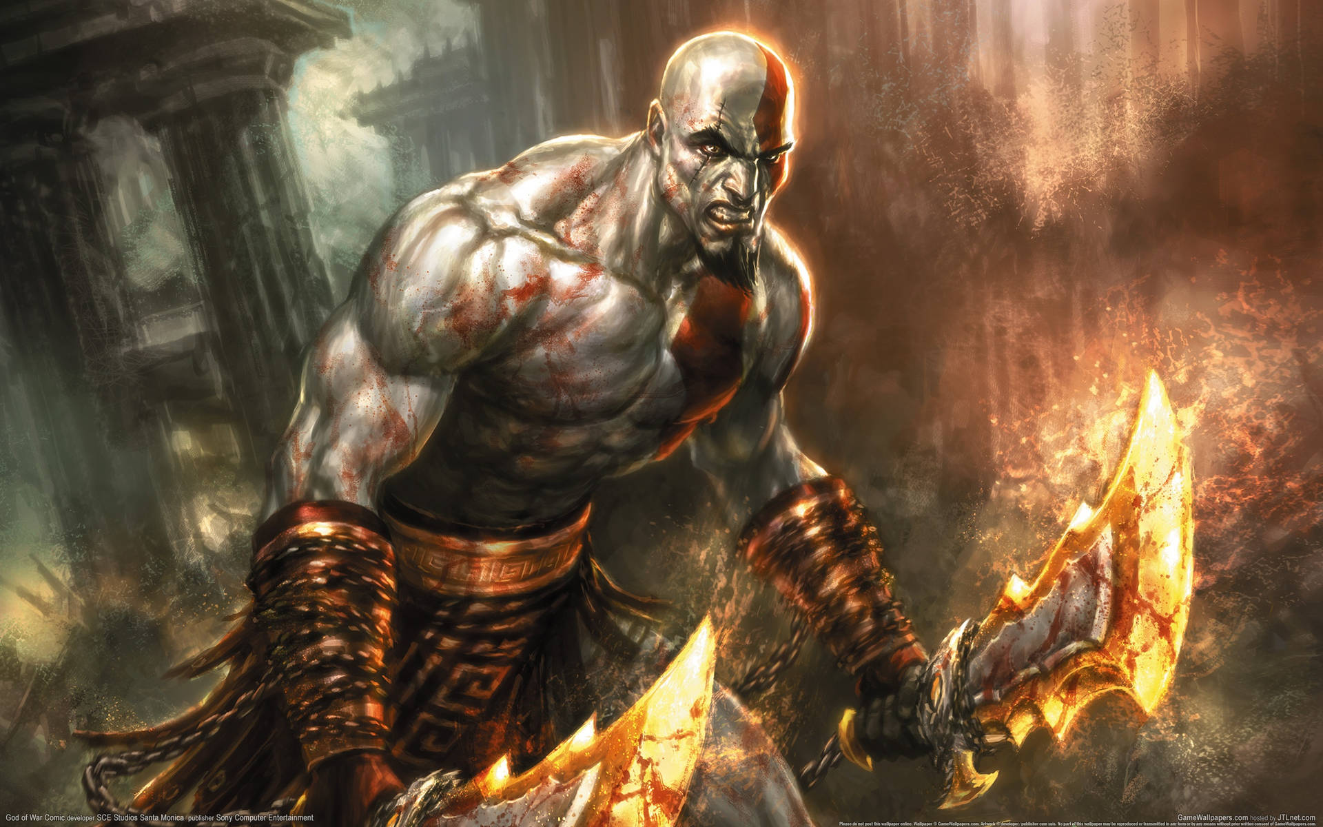 Download God Of War Angry Kratos Wallpaper