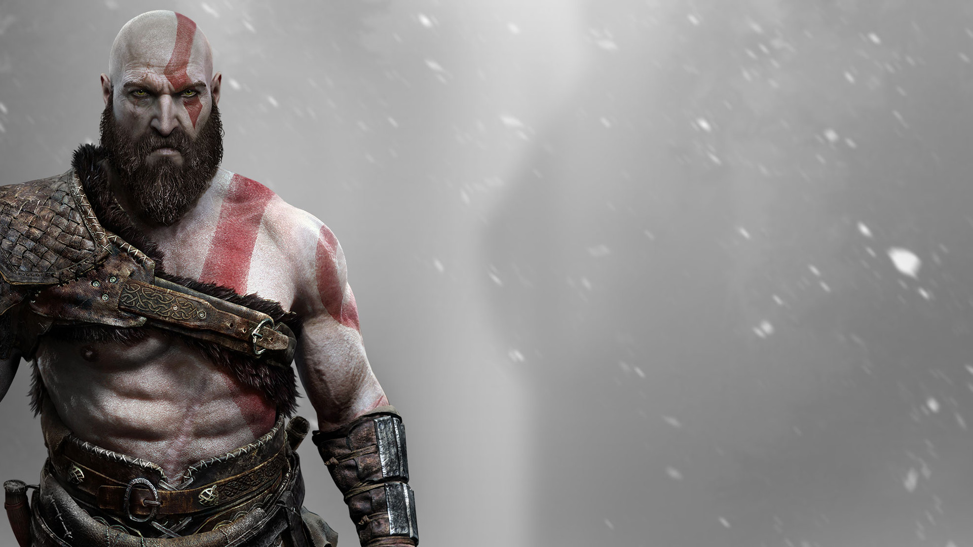 The protagonist Kratos God of War game Desktop wallpaper 1400x1050