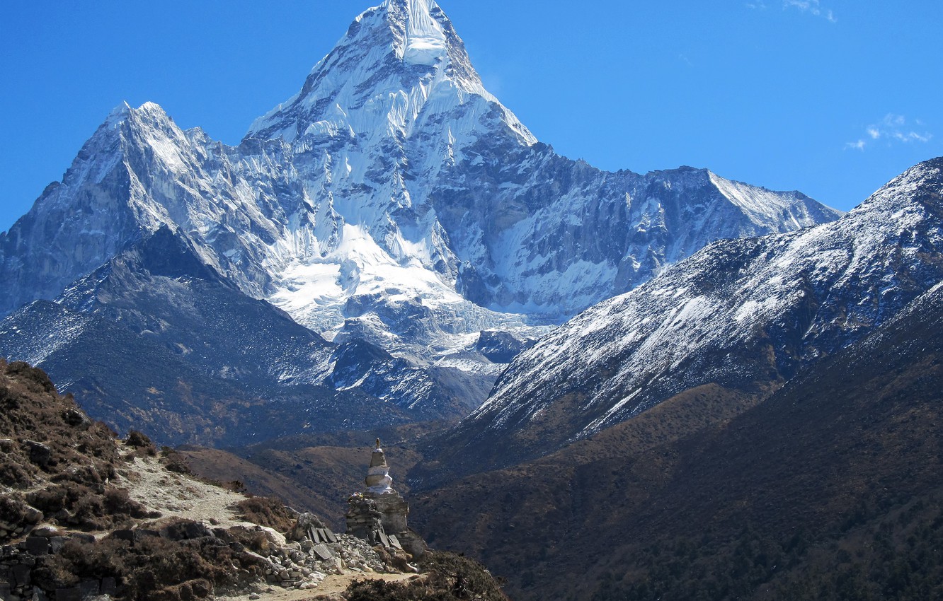 Wallpaper mountains, The Himalayas, Nepal, AMA Dablam image for desktop, section пейзажи