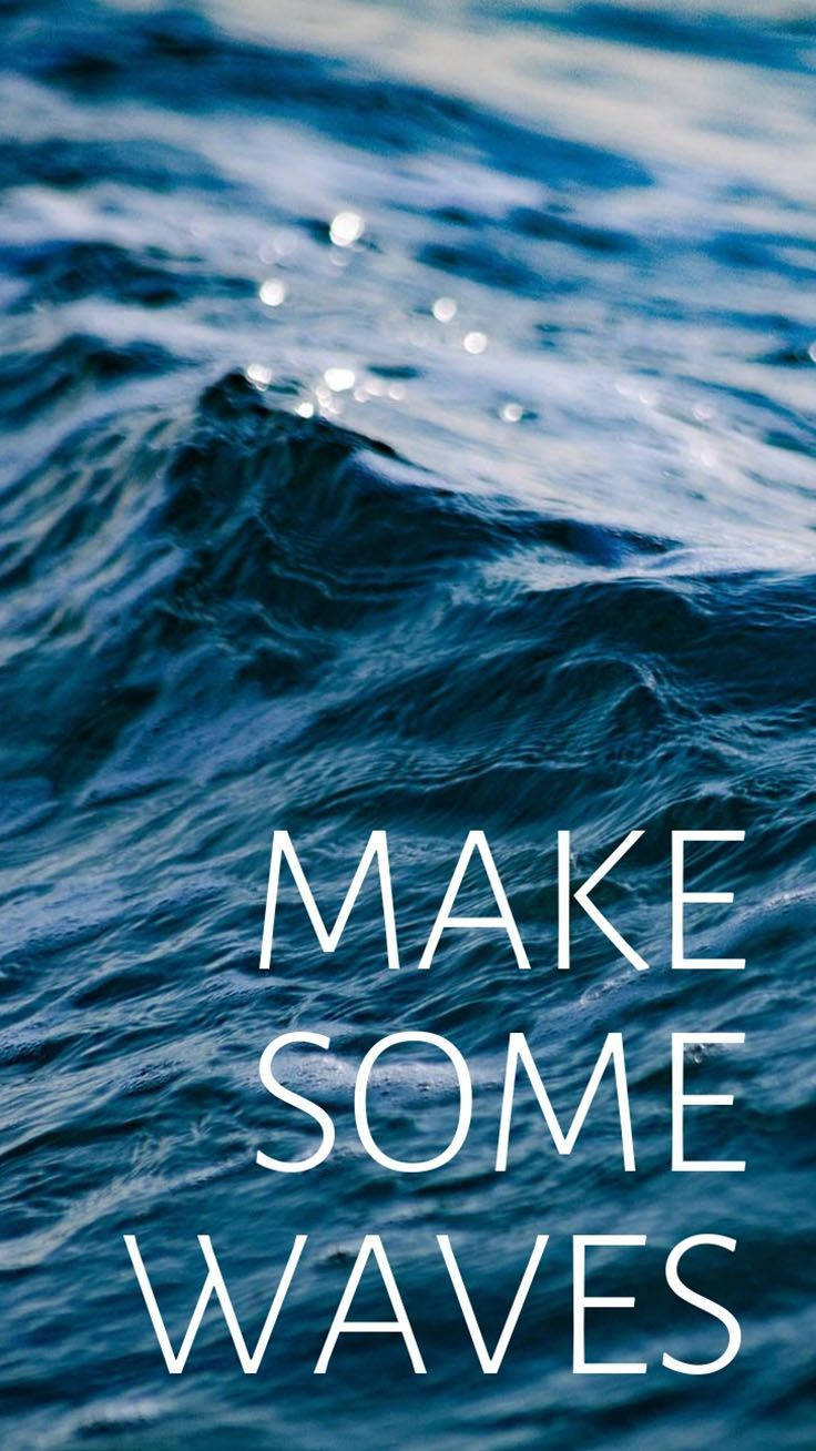 Download Ocean Themed Motivational Quotes iPhone Wallpaper