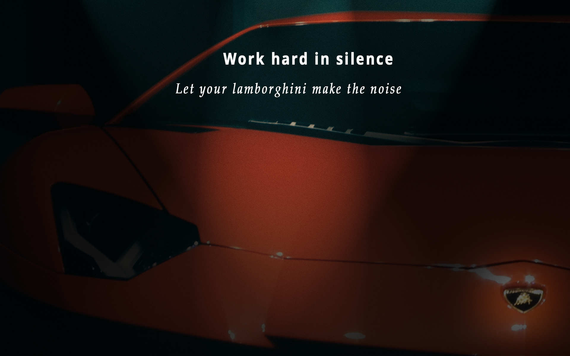 Work Hard In Silence Motivational Wallpaper for Desktop