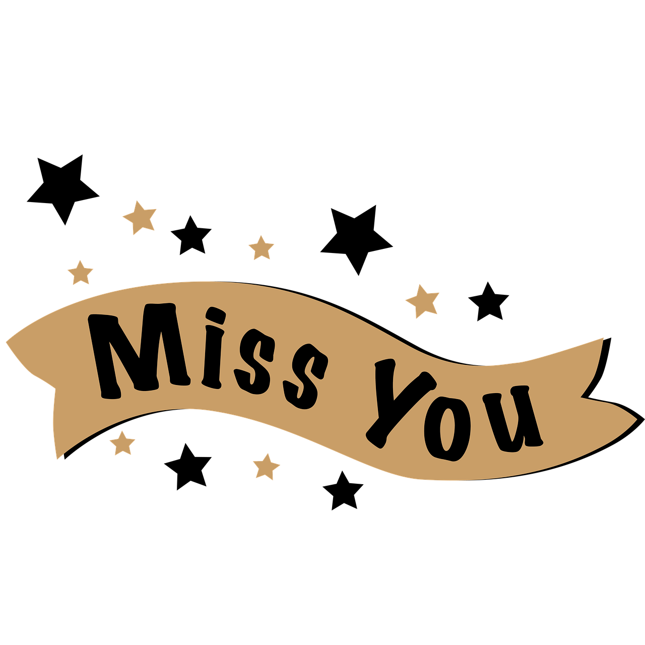 Lettering, miss you, banner, free picture, free photo