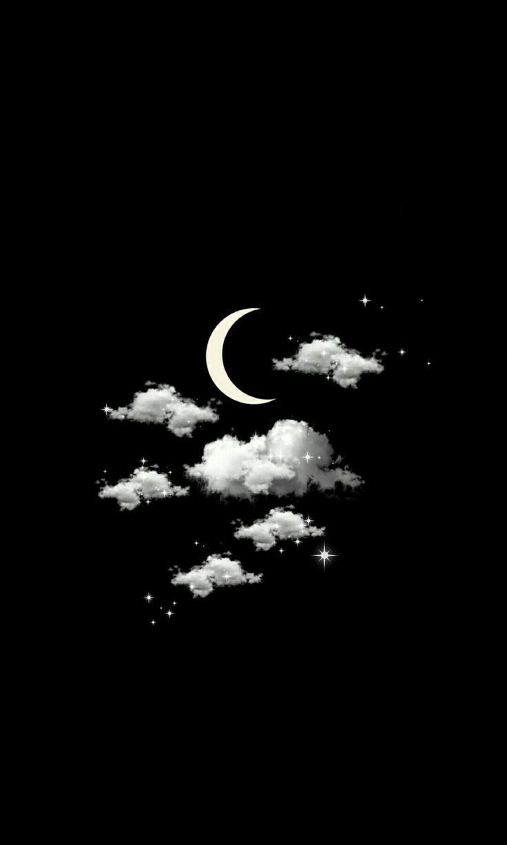 Clouds and stars wallpaper. Black wallpaper iphone dark, Black and blue wallpaper, Dar. Dark black wallpaper, Black and blue wallpaper, Black and white wallpaper