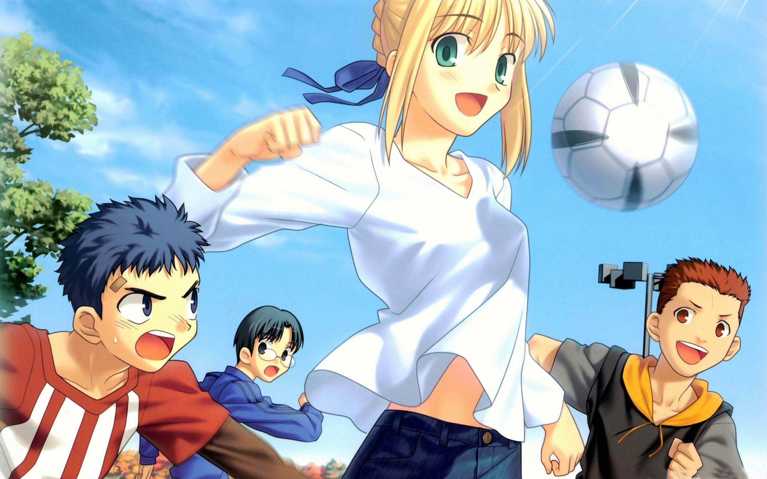 Soccer Girl Anime Characters Wallpaper