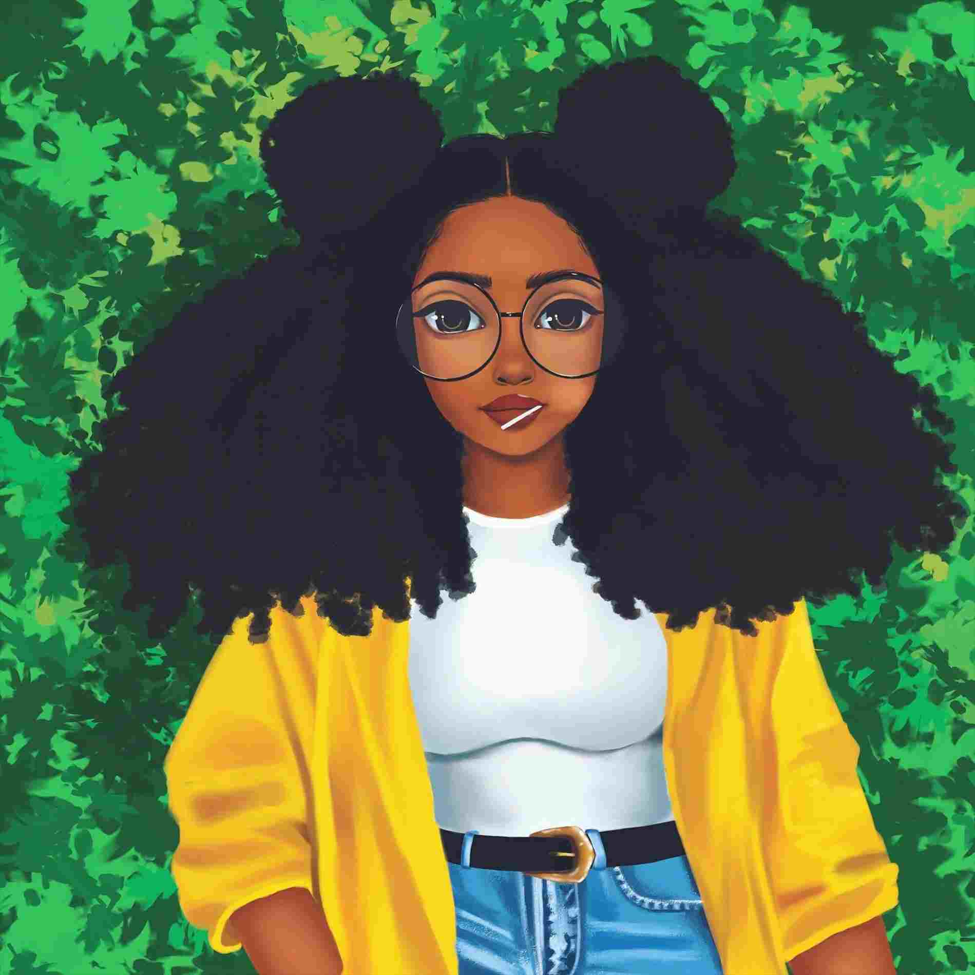 Afro Girl Wallpaper