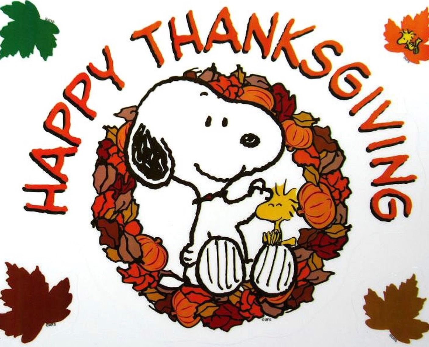 Snoopy Happy Thanksgiving Wreath Image Picture, Photo, and Image for Facebook, Tumblr, , and Twitter