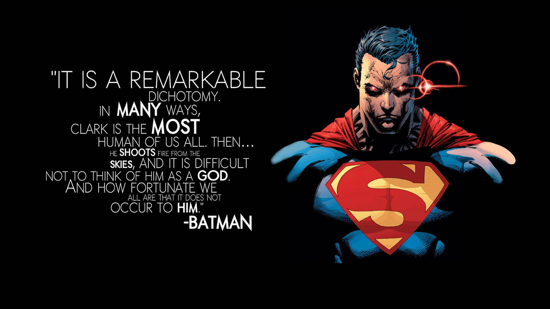 Download Scary Superman Quotes From Batman Wallpaper