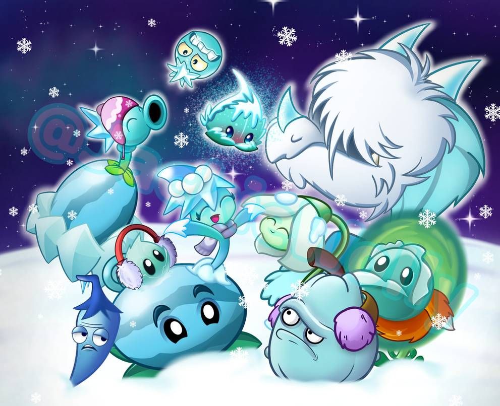 PvZ FanArt: Cooooool Plants