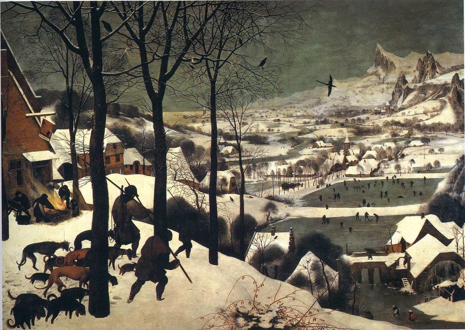 Hunters In The Snow Bruegel The Elder Wallpaper Image