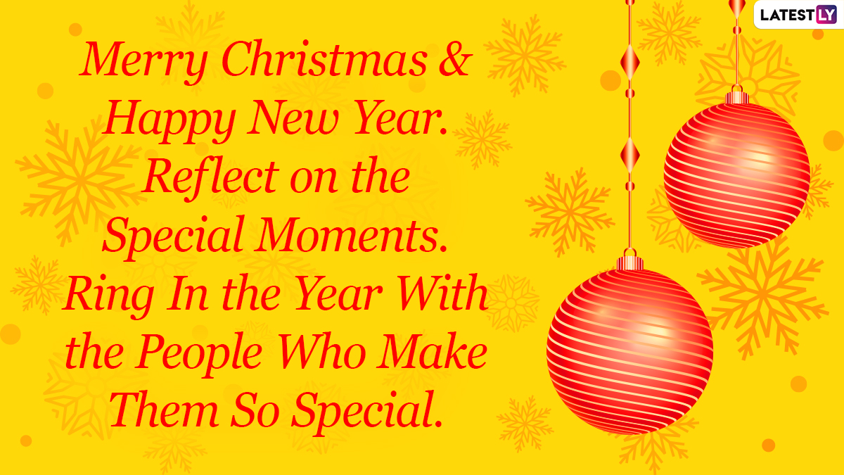 Merry Christmas & Happy New Year 2022 Wishes in Advance: Celebrate Holiday Season 2021 by Sending These HD Image, Quotes, Wallpaper to Your Loved Ones