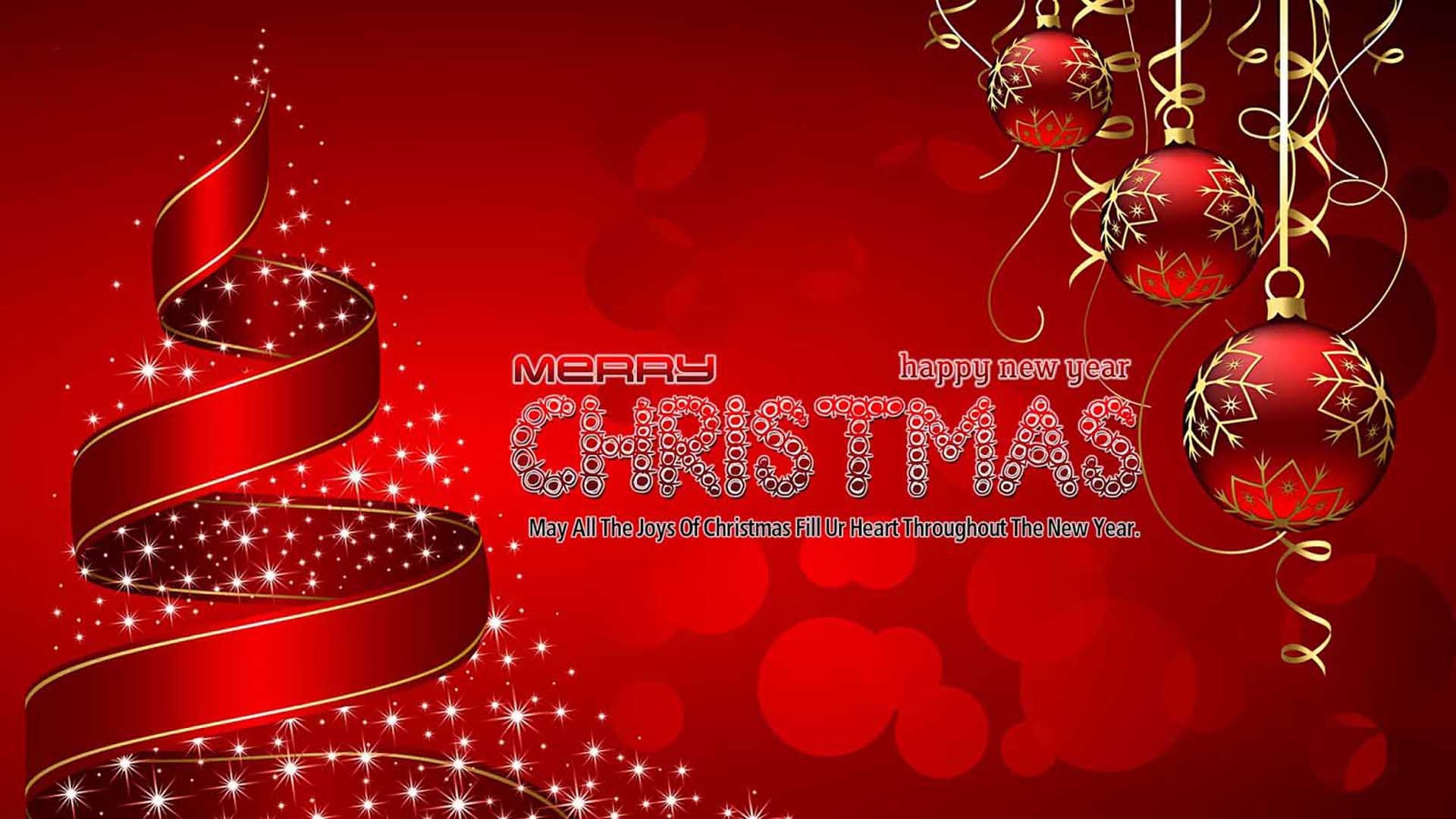 Merry Christmas Happy New Year 2022 Christmas Greetings Desktop HD Wallpaper 1920x1080, Wallpaper13.com