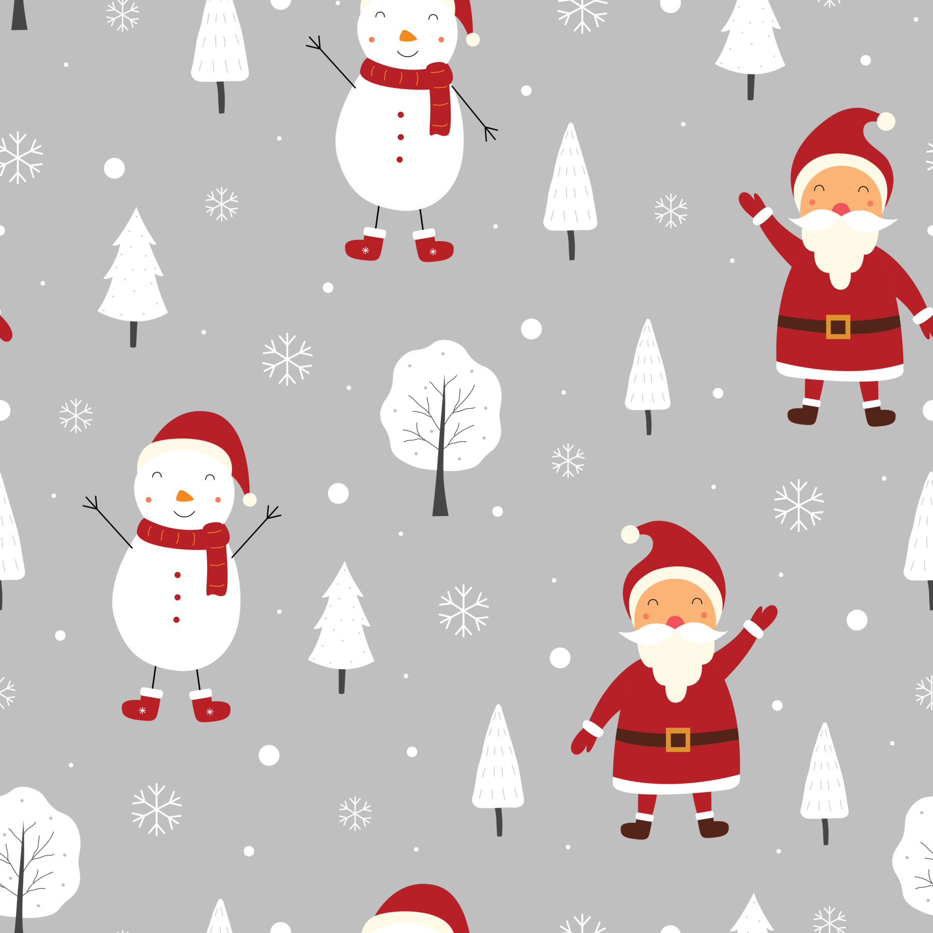 Christmas Cute Print Wallpapers - Wallpaper Cave