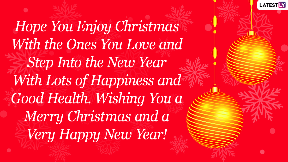 Merry Christmas & Happy New Year 2022 Wishes in Advance: Celebrate Holiday Season 2021 by Sending These HD Image, Quotes, Wallpaper to Your Loved Ones