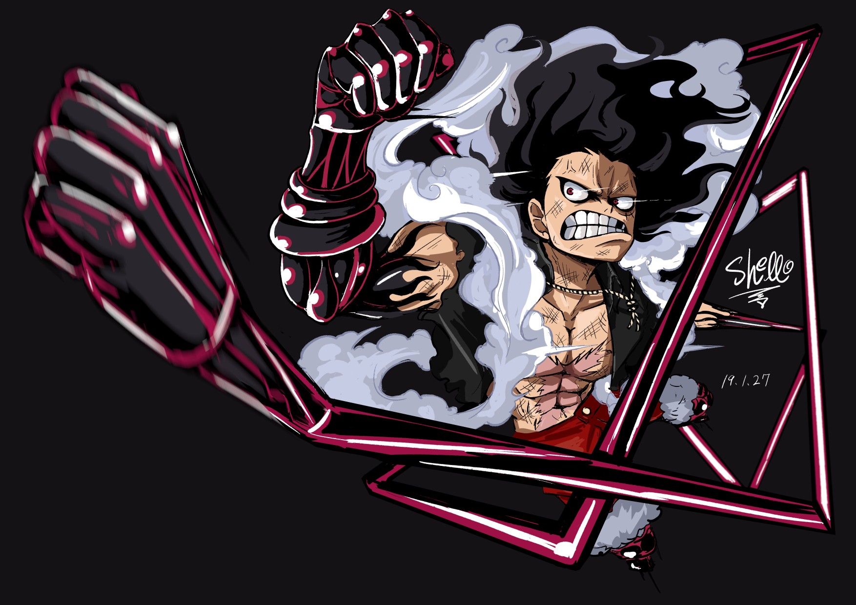 G4 SNAKEMAN. One piece luffy, Monkey d luffy, One piece wallpaper iphone