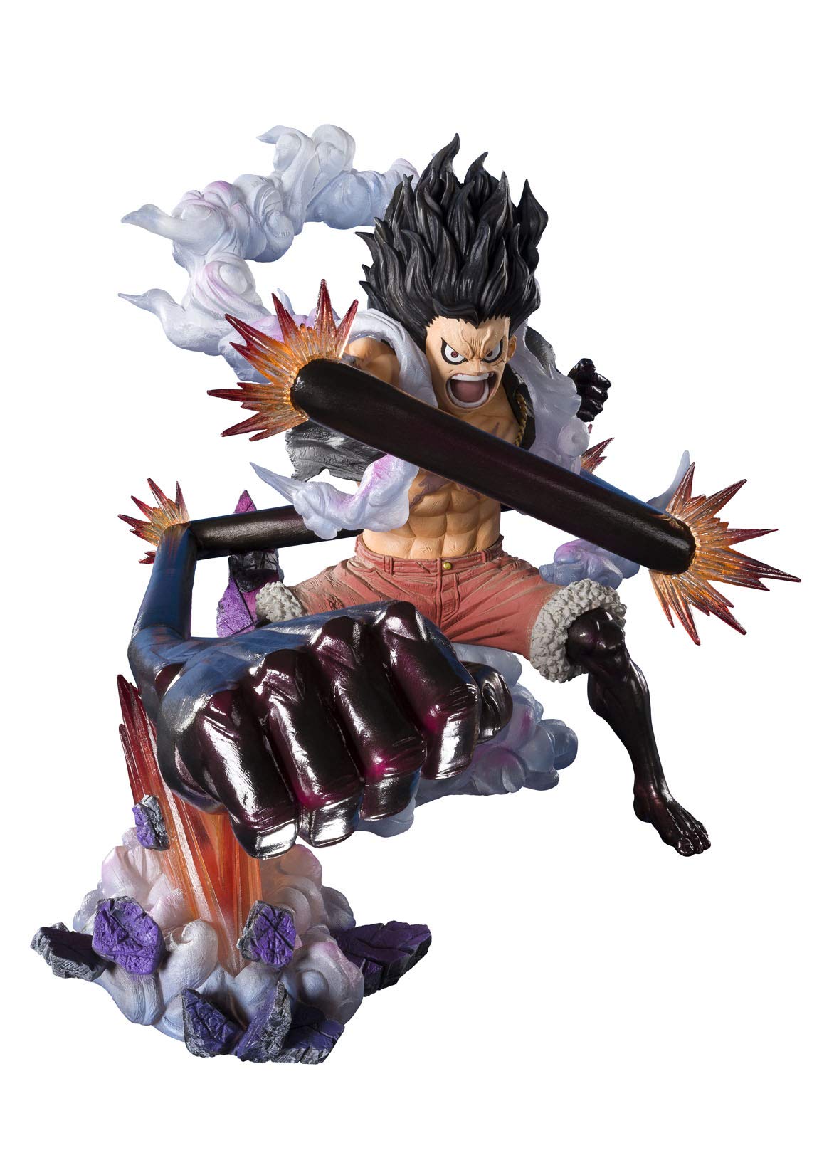 TAMASHII NATIONS Bandai Figuartszero Monkey D Luffy Gear 4 Snakeman King Cobra Onepiece Statue, Toys & Games