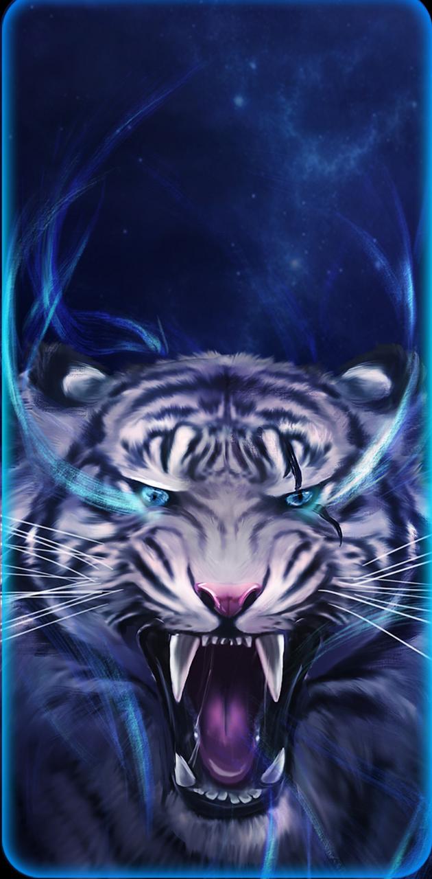Tiger Blue wallpaper