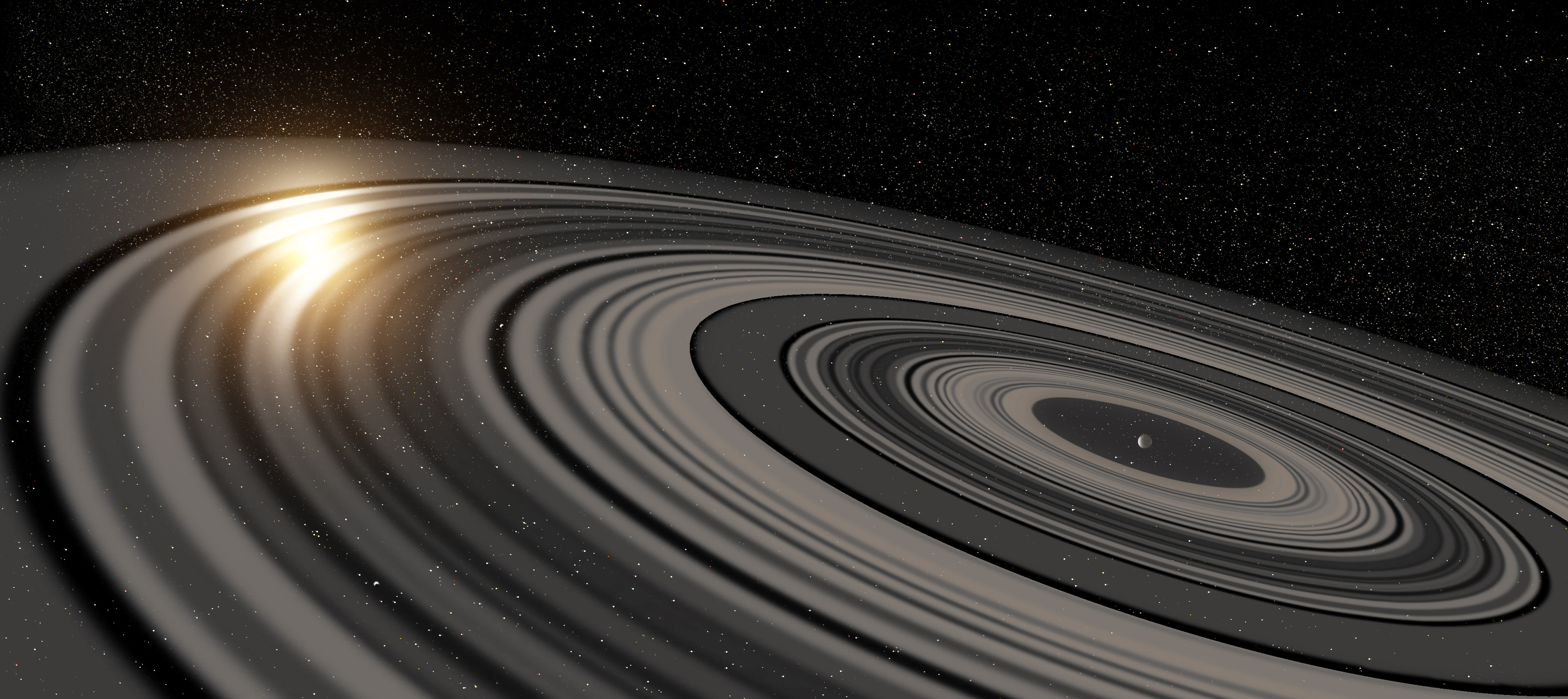 Gigantic ring system around J1407b much larger, heavier than Saturn's, News Center
