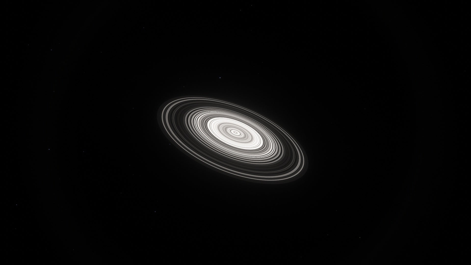 J1407b gas giant with a ring system with a diameter of .6 AU. If rings like this were placed around Saturn, it would absolutely dominate the night sky