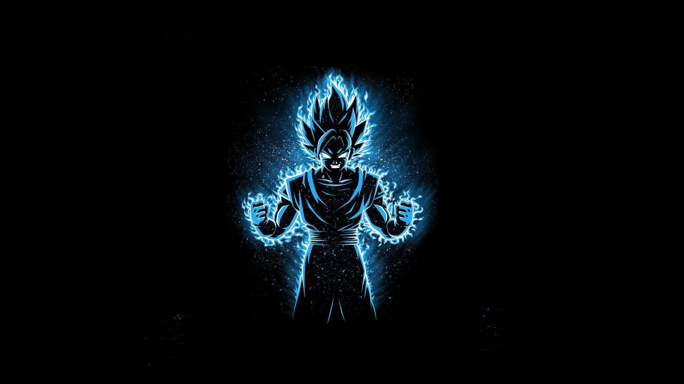 Black dragon ball dark minimal wallpaper background