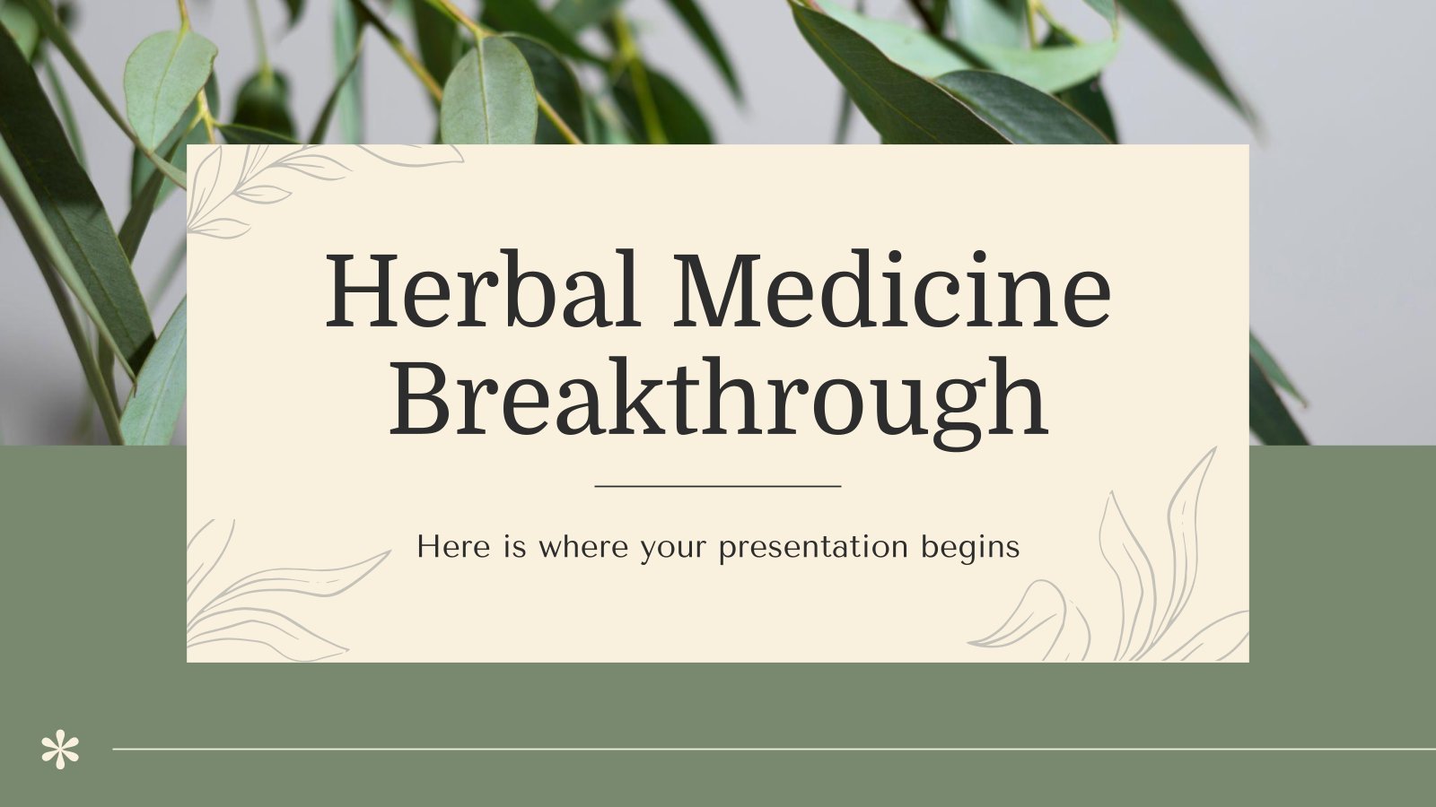 Herbal Medicine Breakthrough. Google Slides and PowerPoint