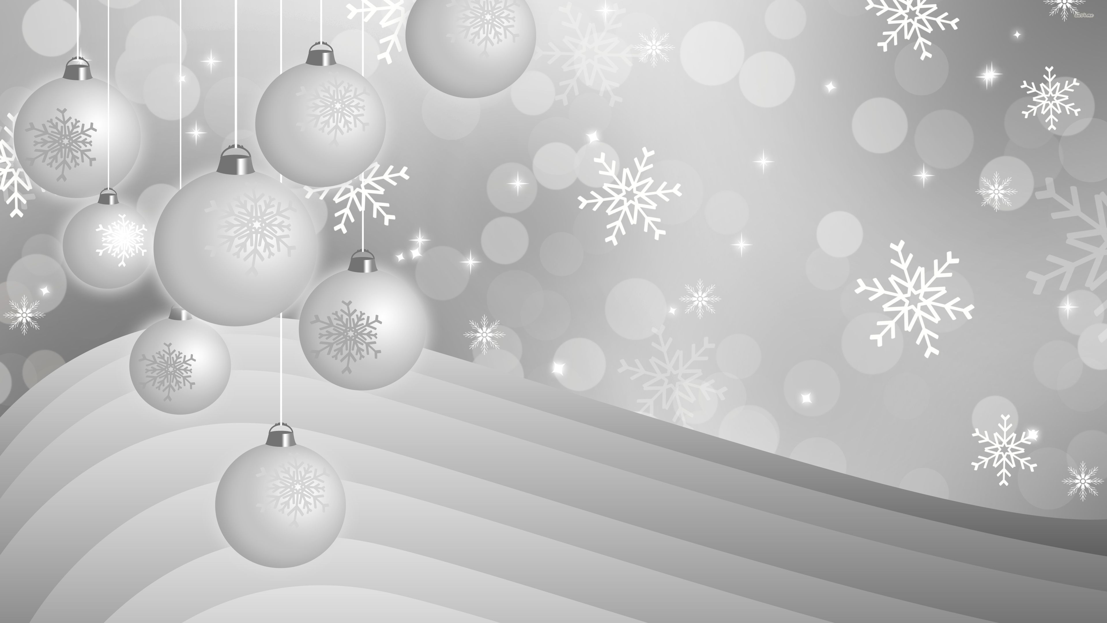 silver christmas wallpaper