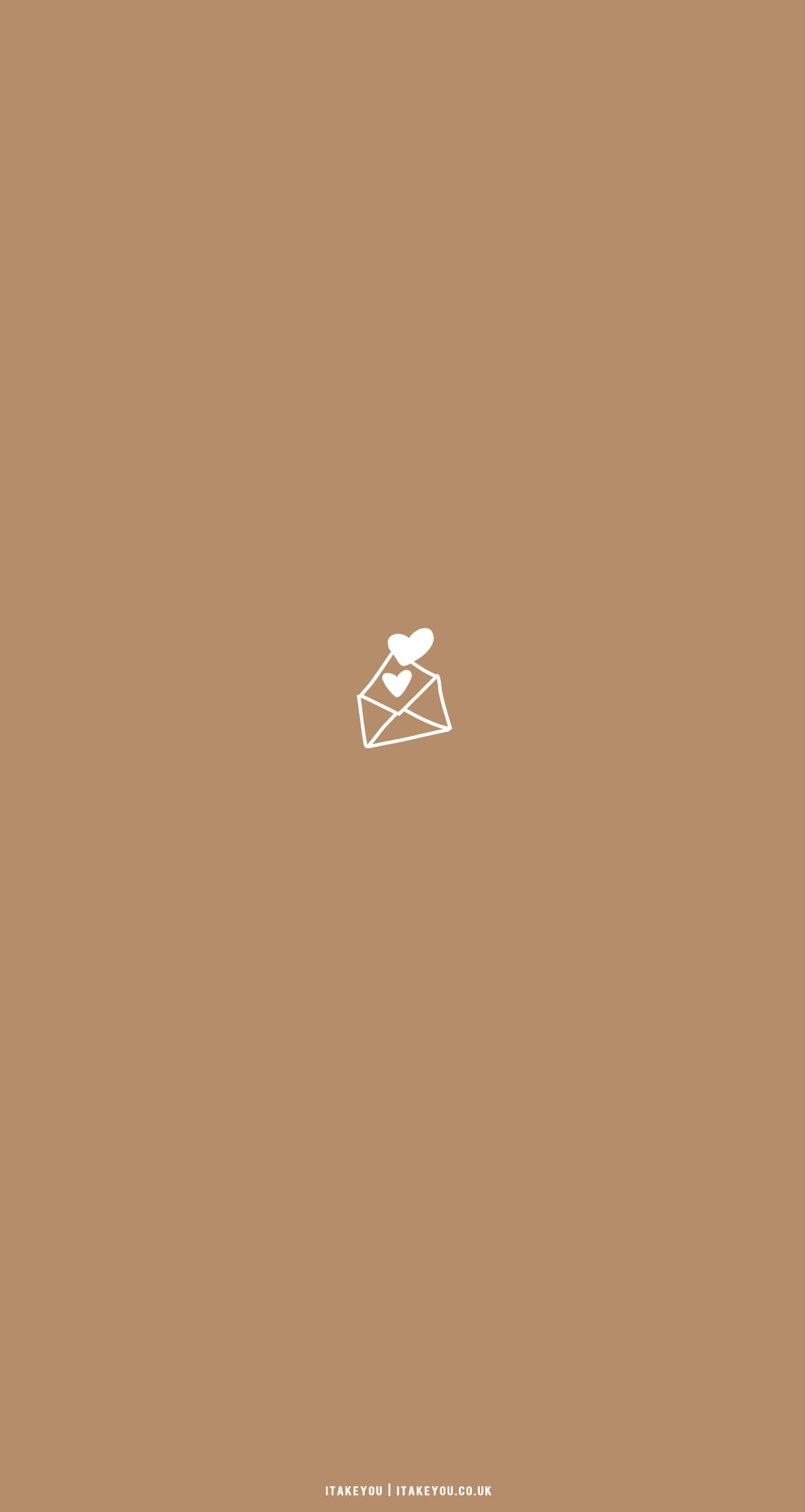 Cute Brown Aesthetic Wallpaper for Phone, Love Letter Background I Take You. Wedding Readings. Wedding Ideas