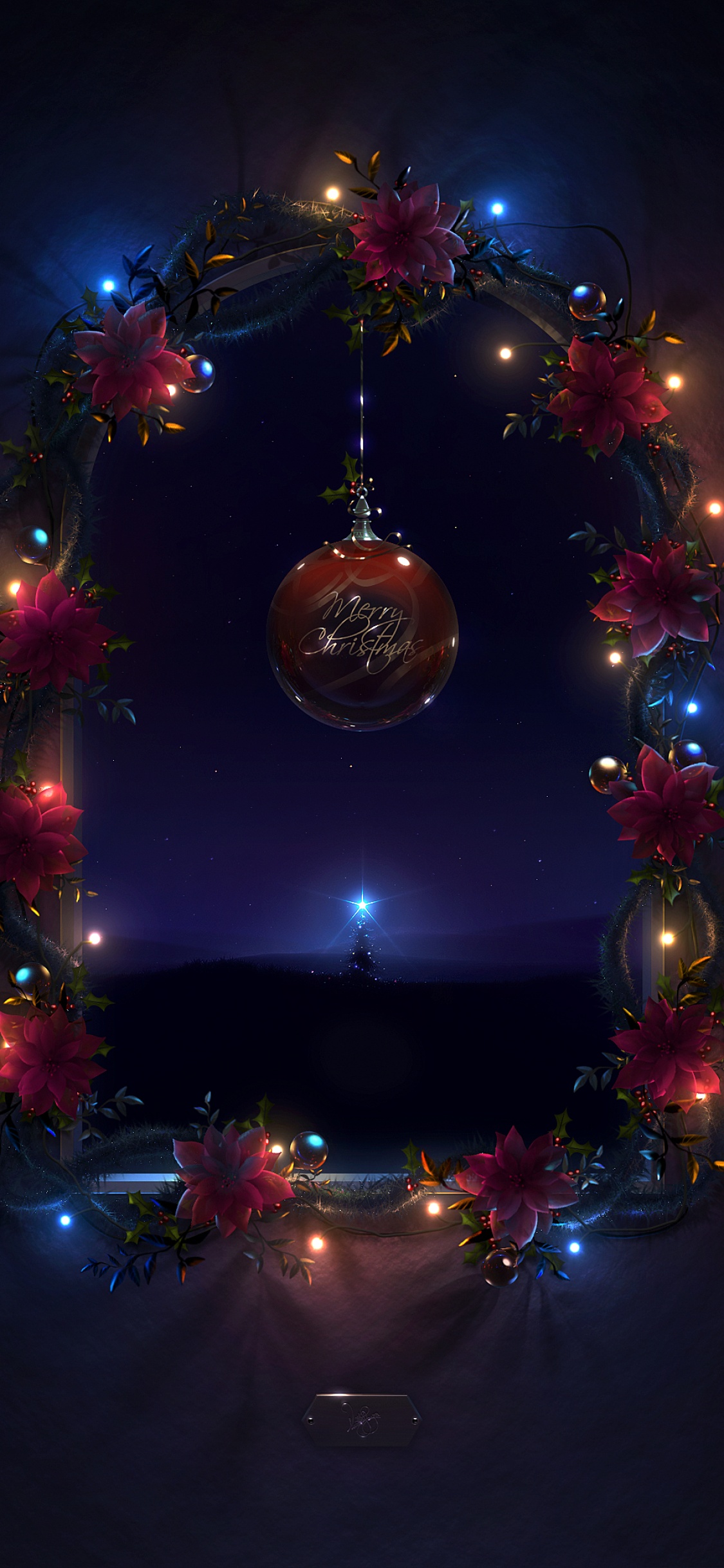 Christmas decoration Wallpaper 4K, Merry Christmas, Night, Celebrations/ Christmas