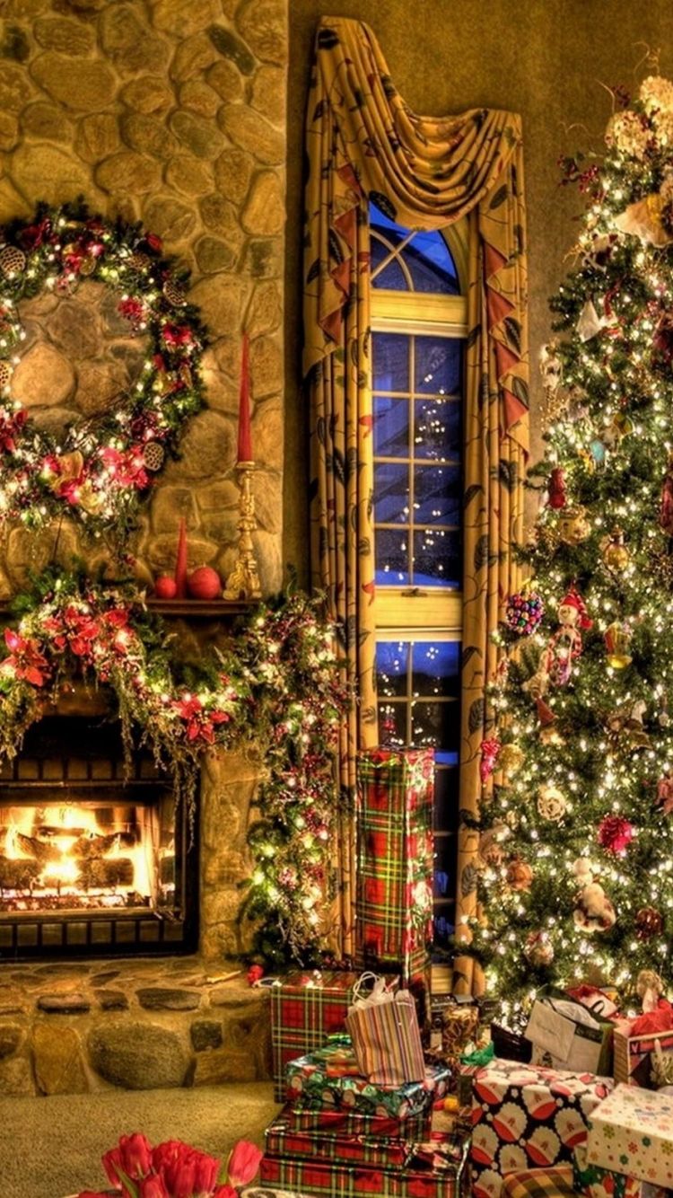 Christmas Fire Places Wallpapers - Wallpaper Cave