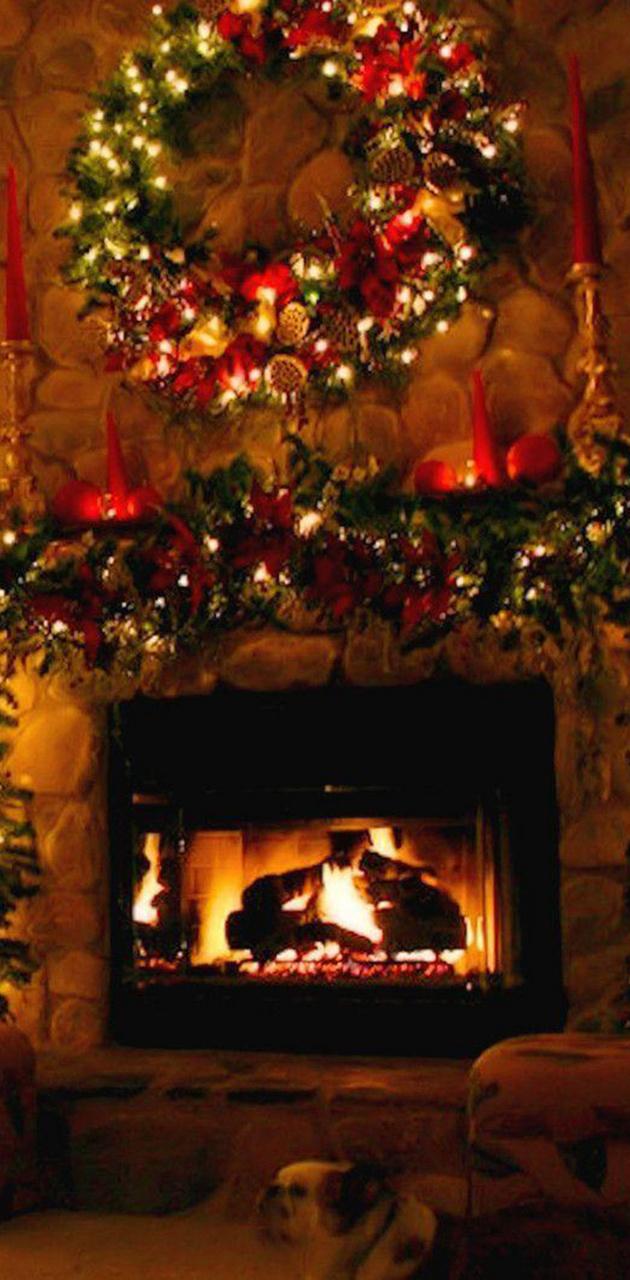 Christmas Fireplace iPhone Wallpapers - Wallpaper Cave