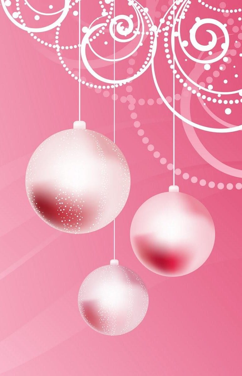 Christmas Cute Pink Wallpapers - Wallpaper Cave