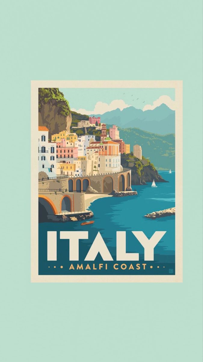 italy #wallpaper #art #aesthetic. Italy poster, Vintage poster art, Italy art print