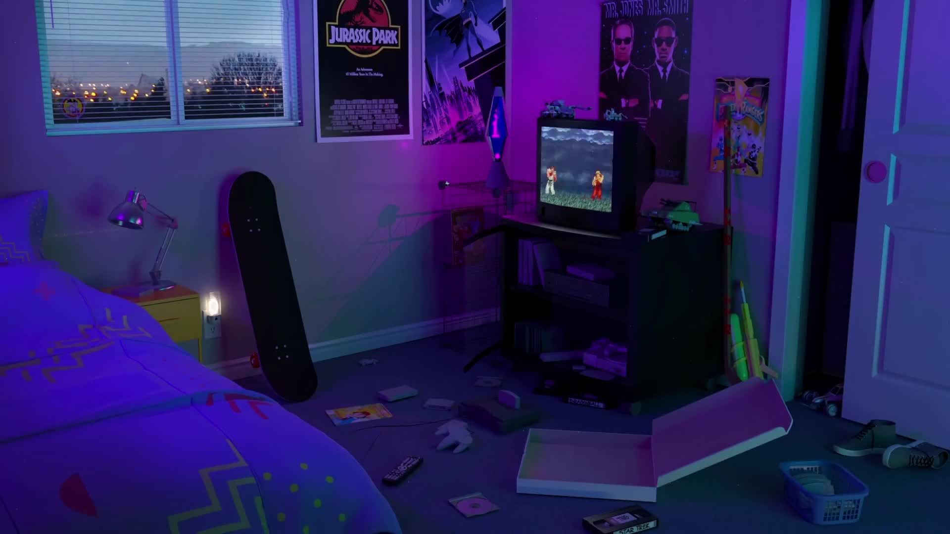 Retro Nostalgic Room / Console / Games Desktop Wallpaper