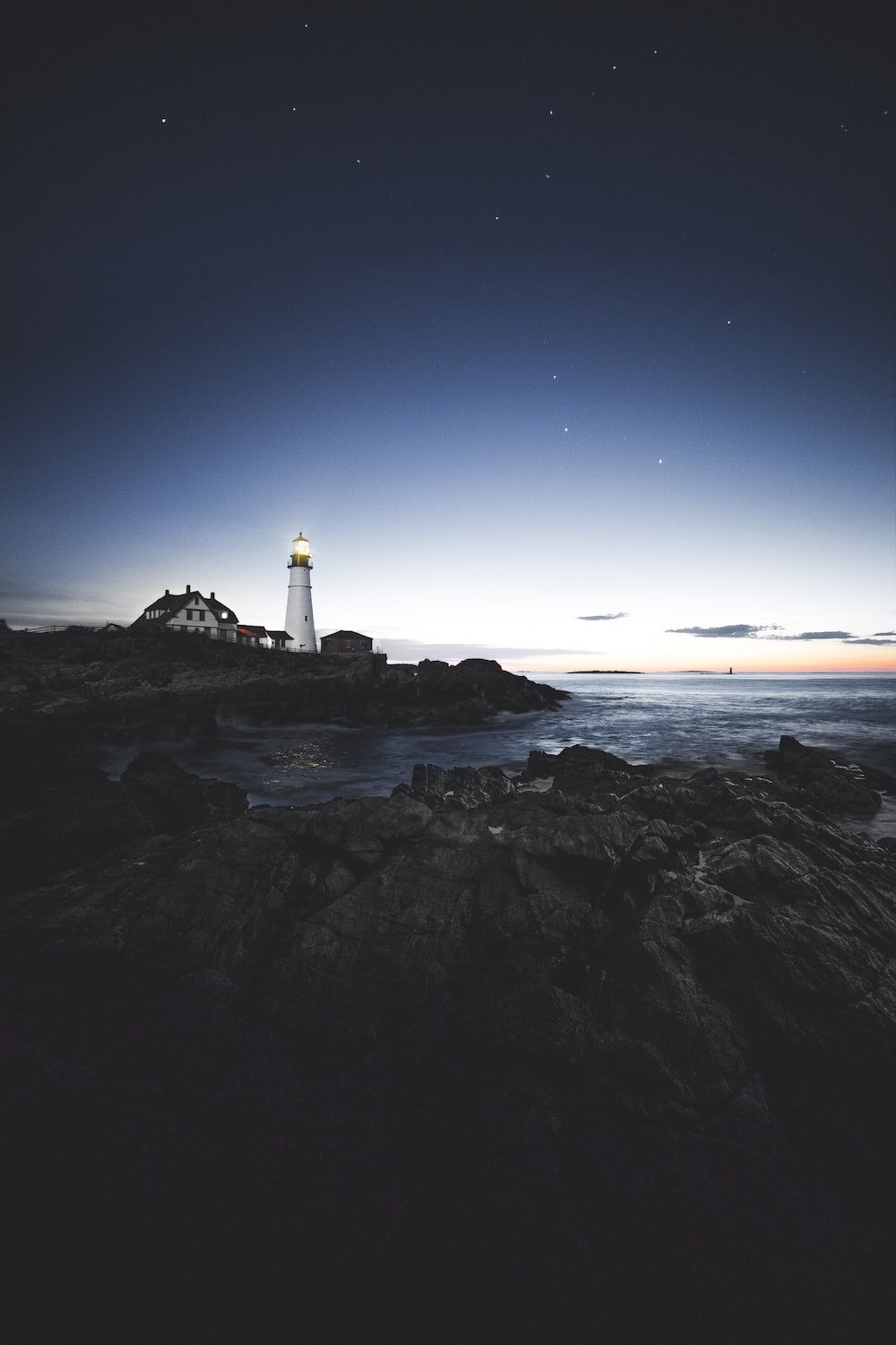 night lighthouse photography