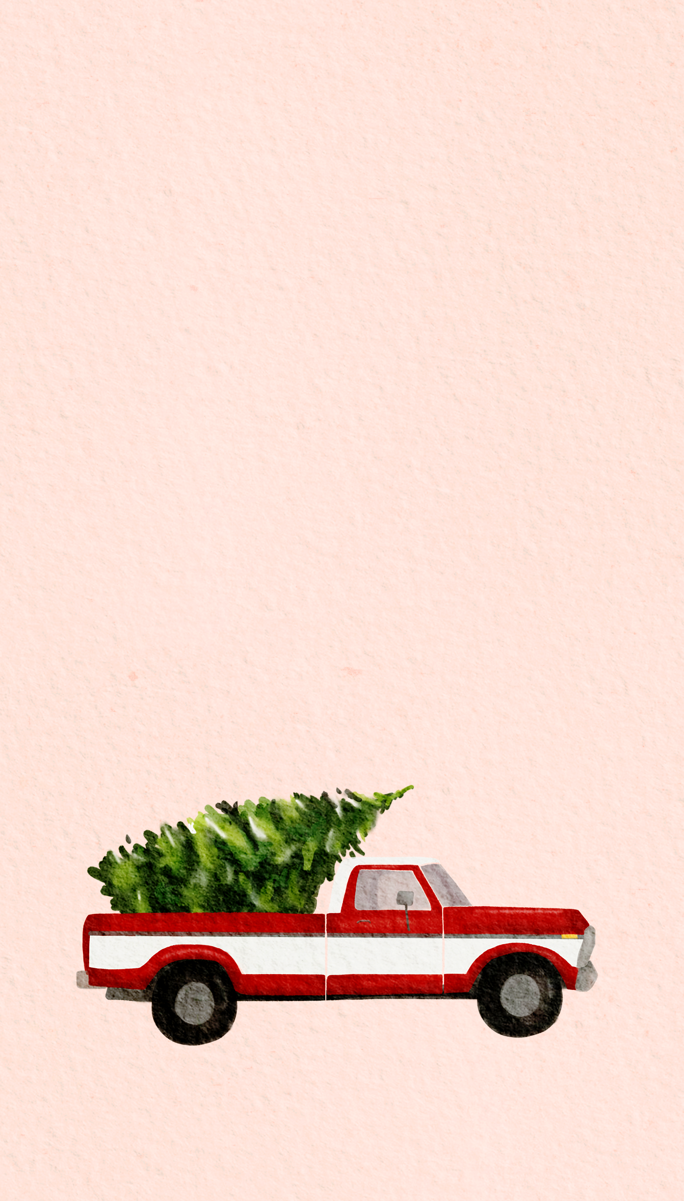 Christmas Tree Vintage Truck. Christmas phone wallpaper, Christmas phone background, Cute christmas wallpaper