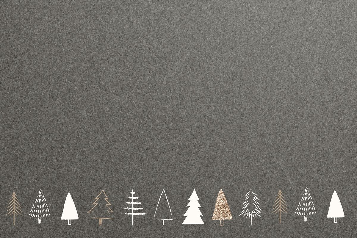 Minimal gold Christmas tree social media banner background with design space. premium image b. Árvore de natal de ouro, Papel de parede natalino, Wallpaper natal