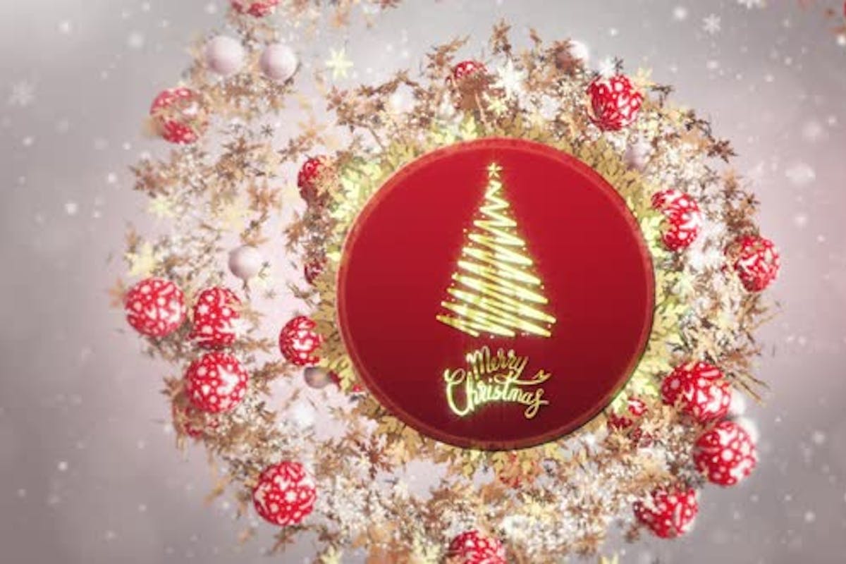 Christmas Tree Merry Christmas Background by EnesM on Envato Elements