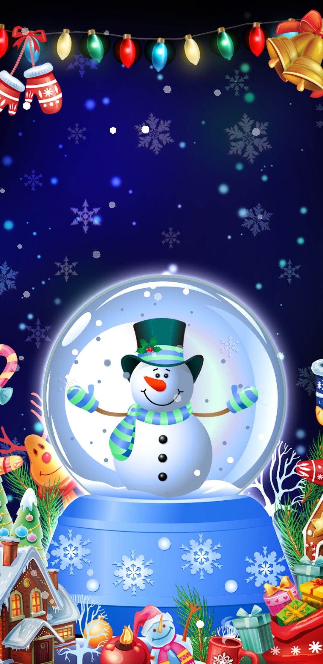 Snowman Blue Christmas Wallpapers - Wallpaper Cave