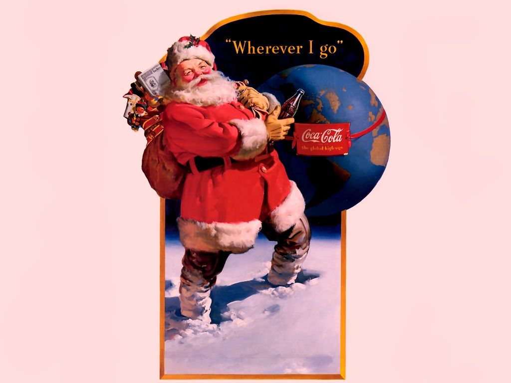 coca cola santa wallpaper