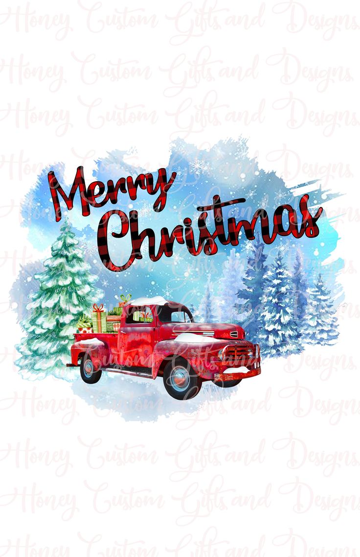 Vintage Christmas Truck Wallpapers - Wallpaper Cave