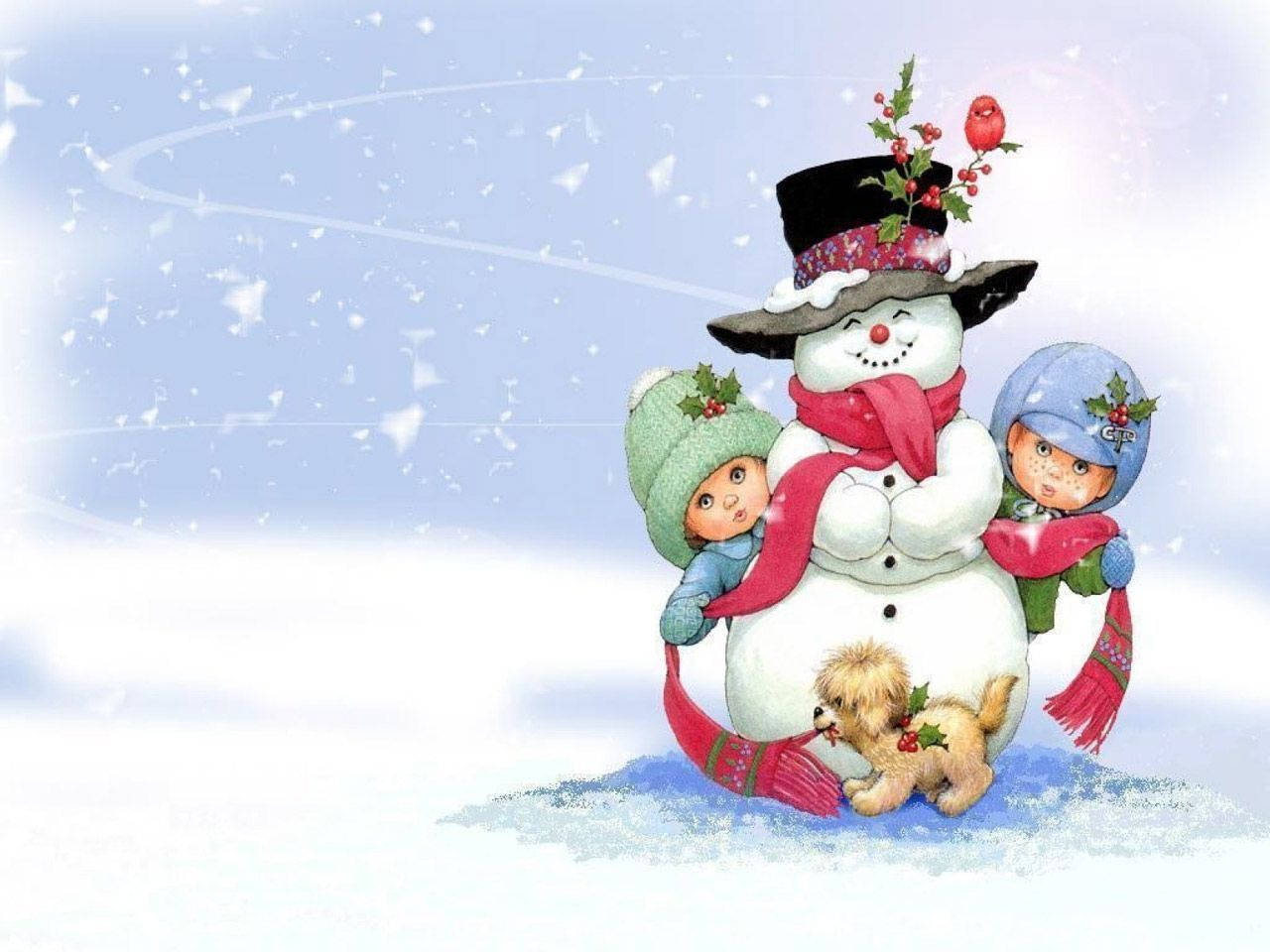 Download Snowman Wallpaper