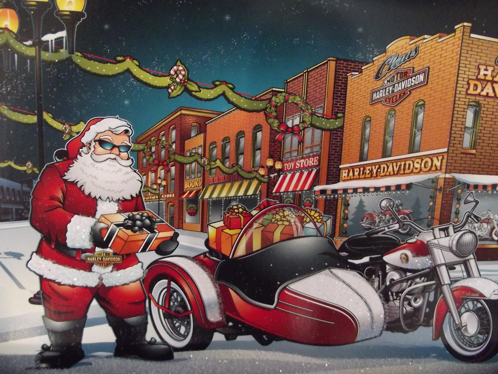 Harley Davidson Christmas Wallpaper