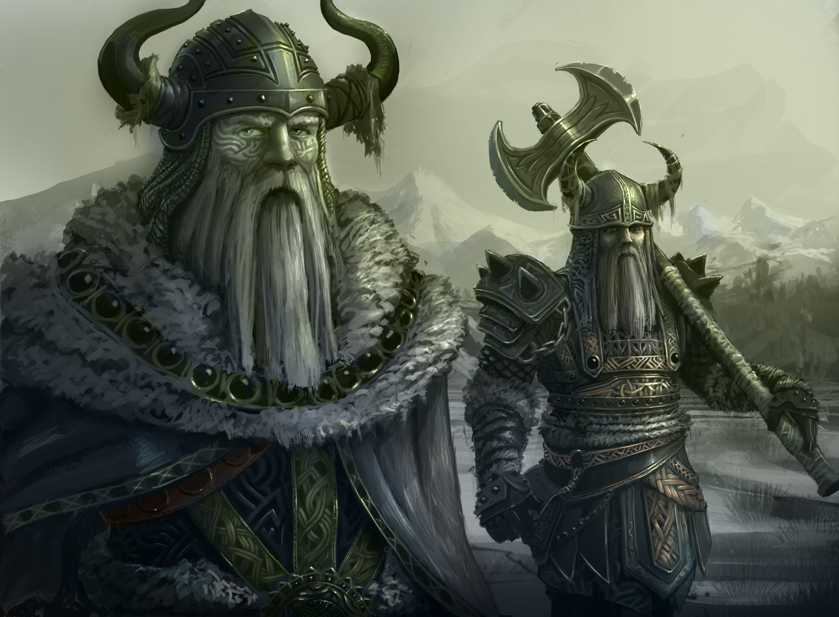 viking, Warriors, Fantasy, Art Wallpaper HD / Desktop and Mobile Background