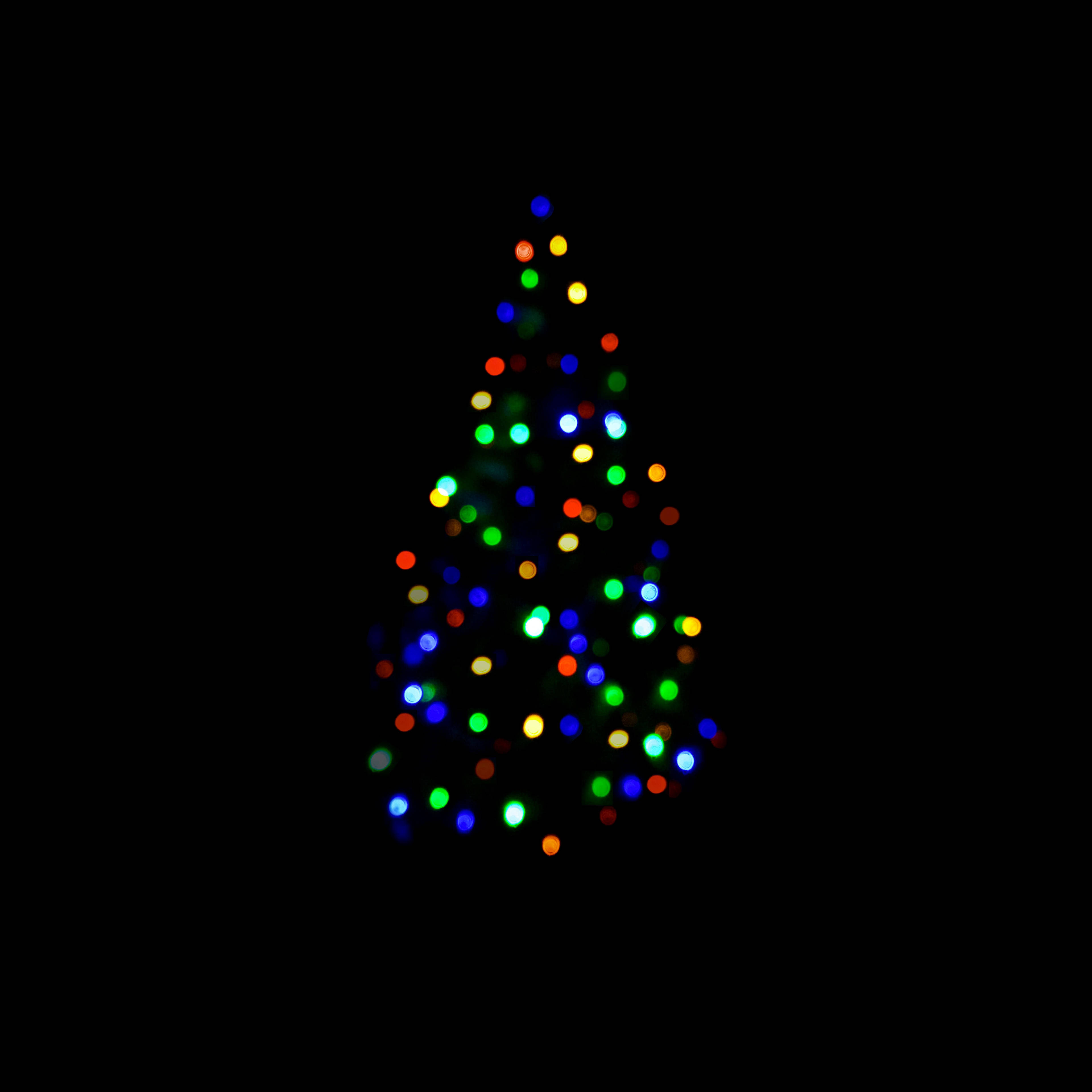 Download Minimalist Christmas Tree Lights Bokeh Wallpaper