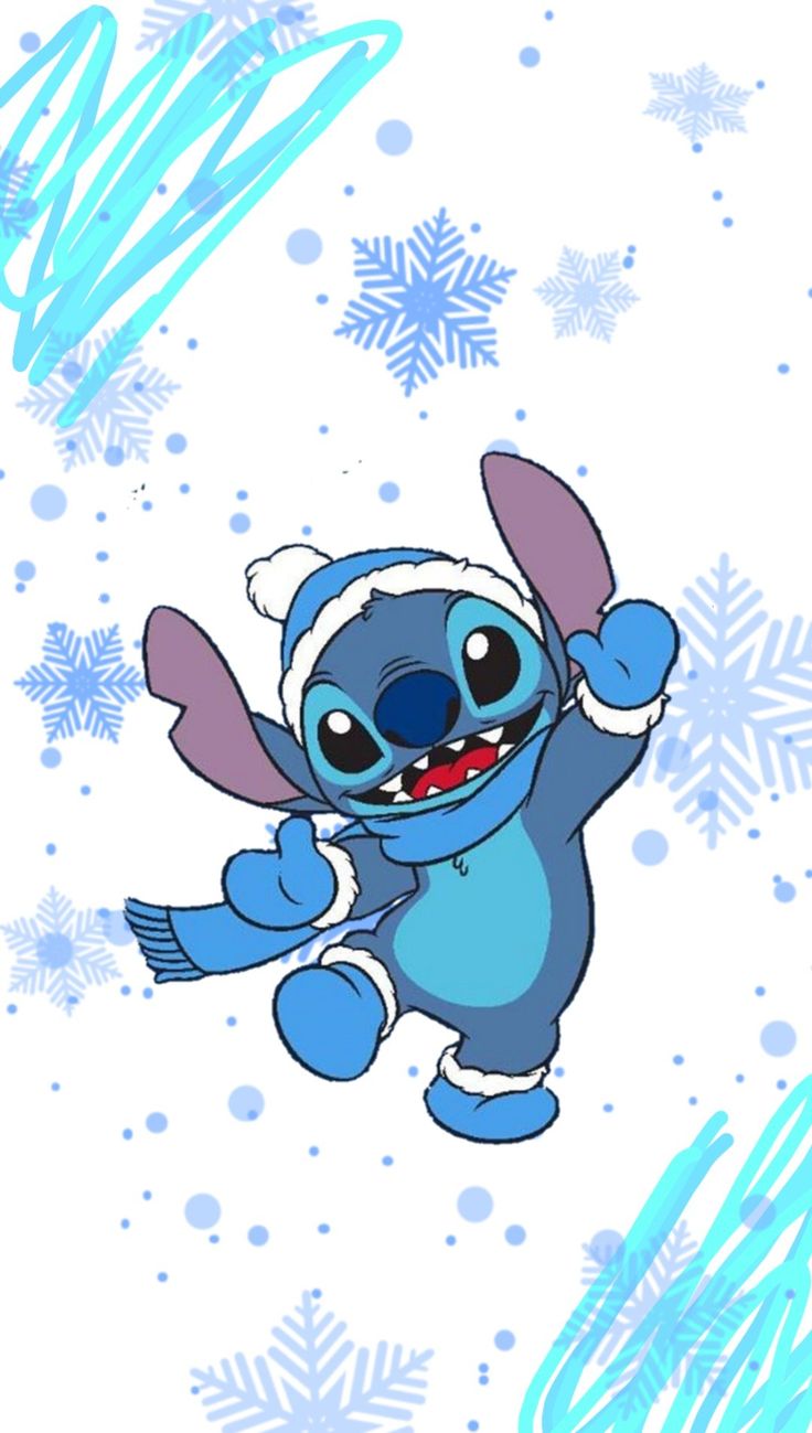 Новогодние обои стич. Lilo and stitch drawings, Stitch drawing, Cartoon wallpaper iphone