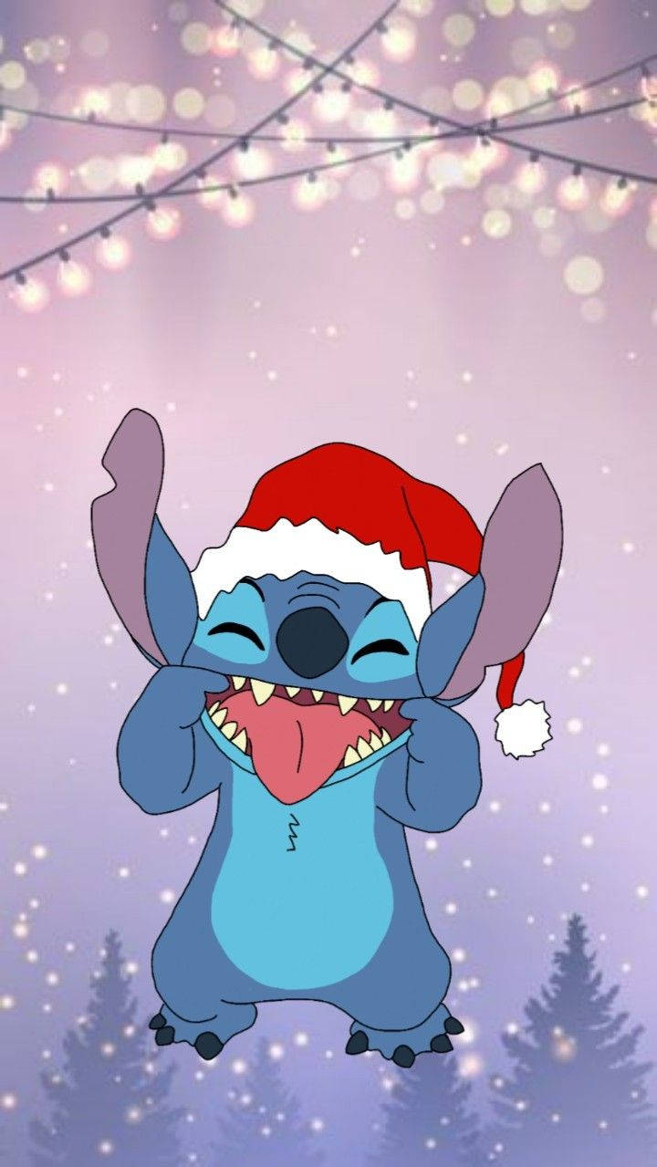 Stitch Christmas Cute Wallpapers - Wallpaper Cave