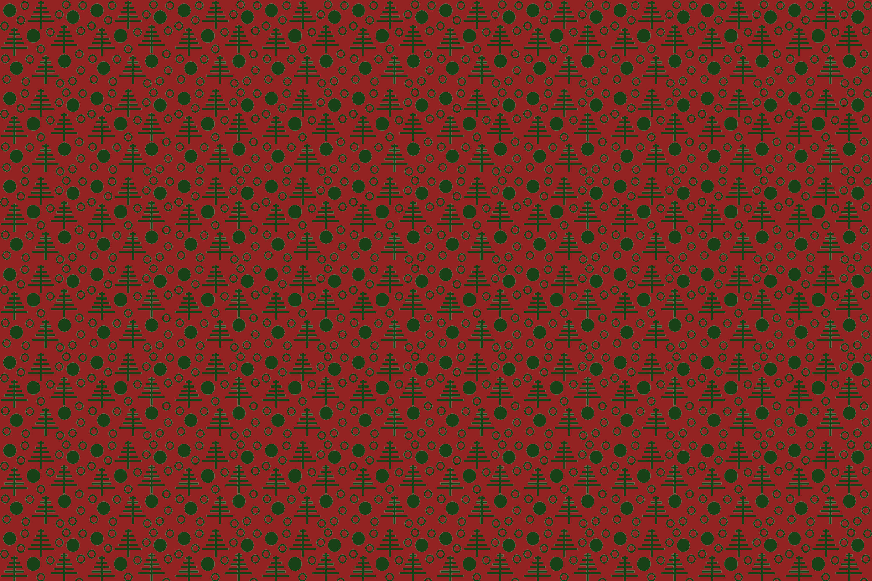 Download Red Christmas Pattern Wallpaper