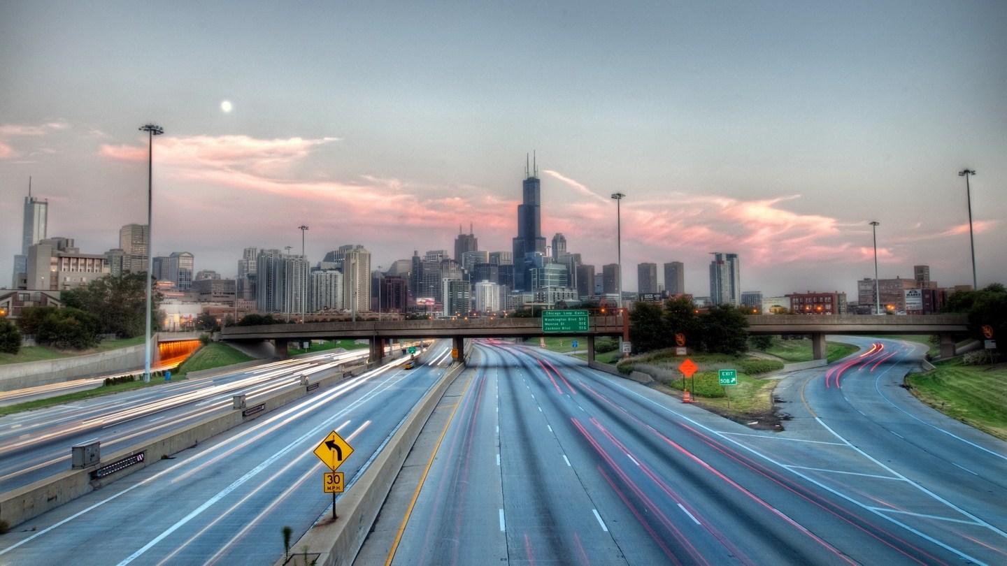 Chicago Usa Highway Wallpaper (1440x810)