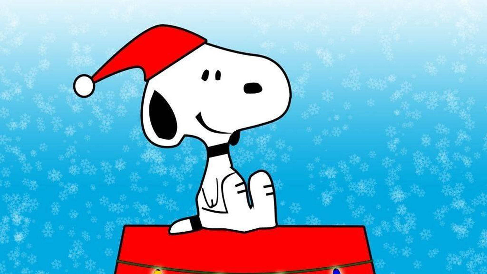 Download Snoopy Christmas Hat Wallpaper