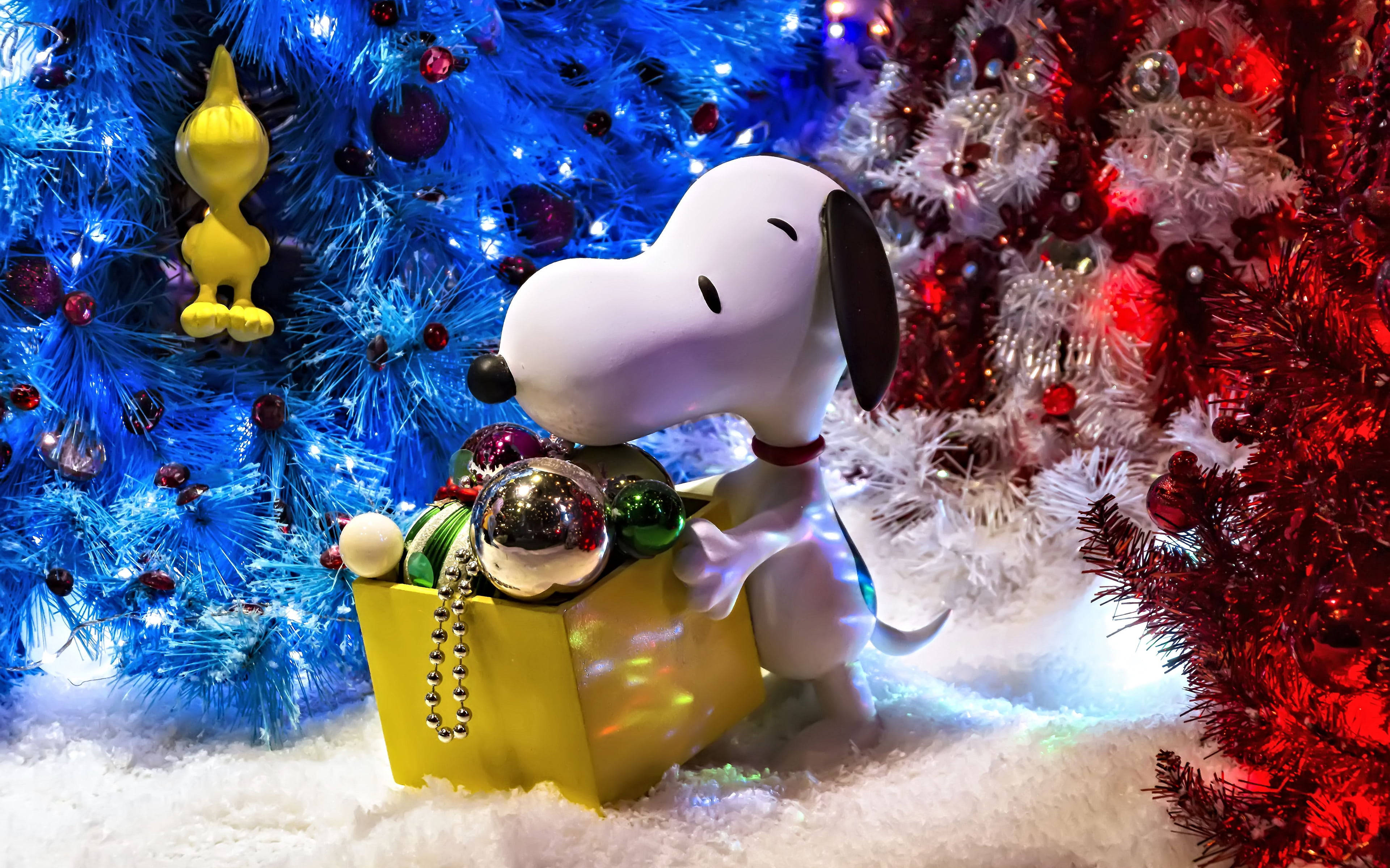 Download Snoopy Christmas 3D Wallpaper